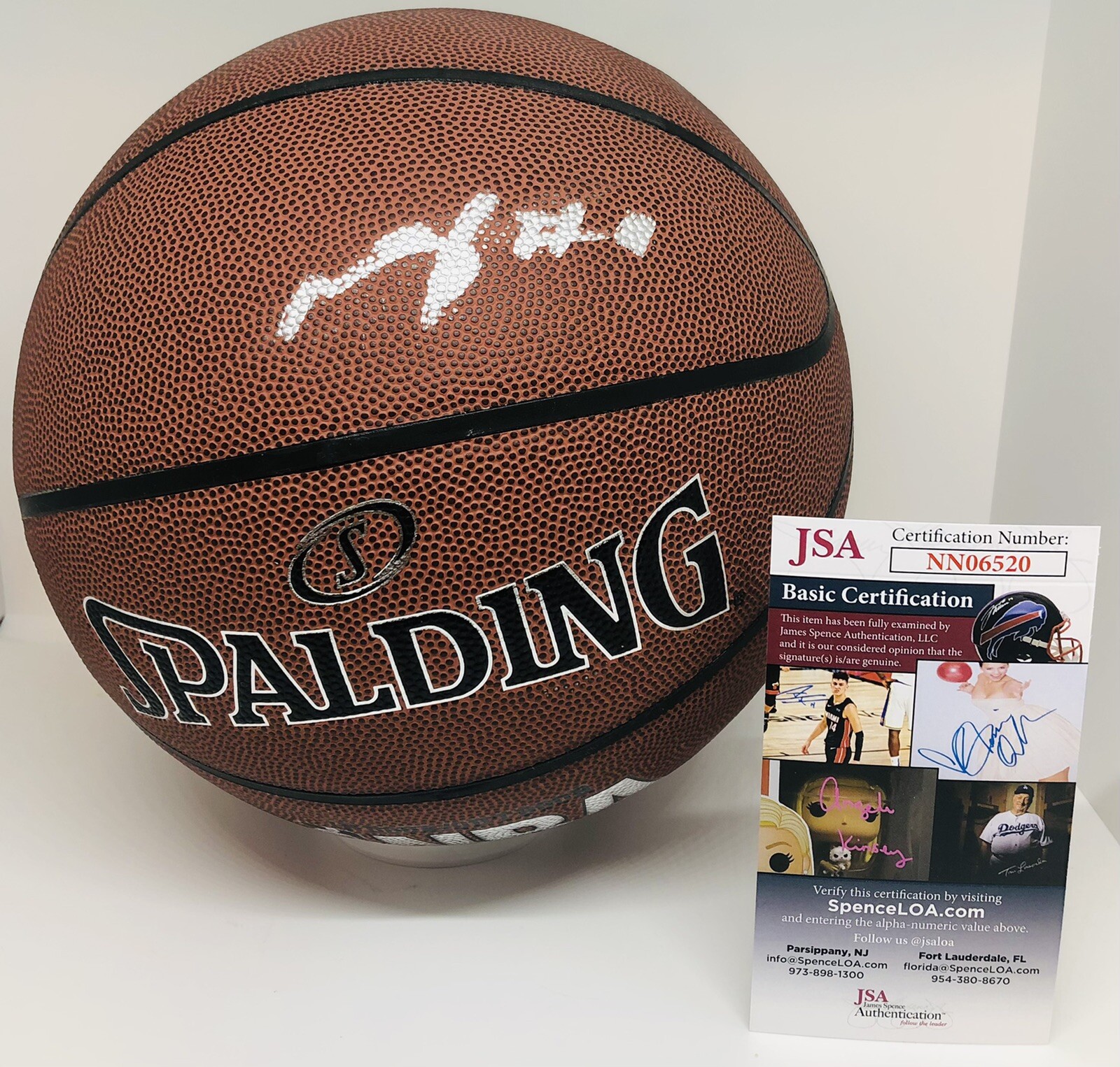 MO BAMBA SIGNED SPALDING NBA BASKETBALL ORLANDO MAGIC MOHAMED JSA COA