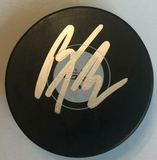 BARRY TROTZ SIGNED WASHINGTON CAPITALS HOCKEY PUCK W/ CASE COA