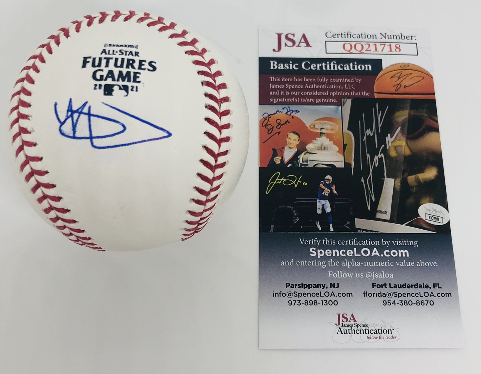 RILEY GREENE SIGNED RAWLINGS 2021 FUTURES GAME BASEBALL DETROIT TIGERS JSA COA