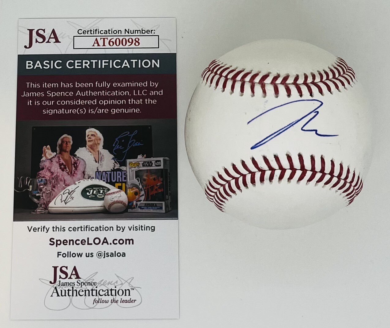 JAMES WOOD SIGNED RAWLINGS MLB BASEBALL WASHINGTON NATIONALS JSA COA