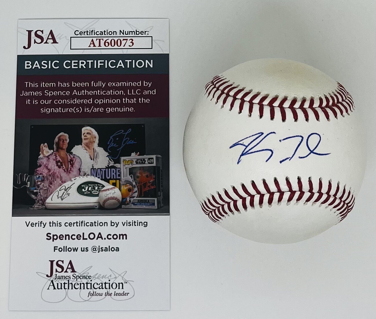 KYLE TEEL SIGNED RAWLINGS MLB BASEBALL BOSTON RED SOX JSA COA