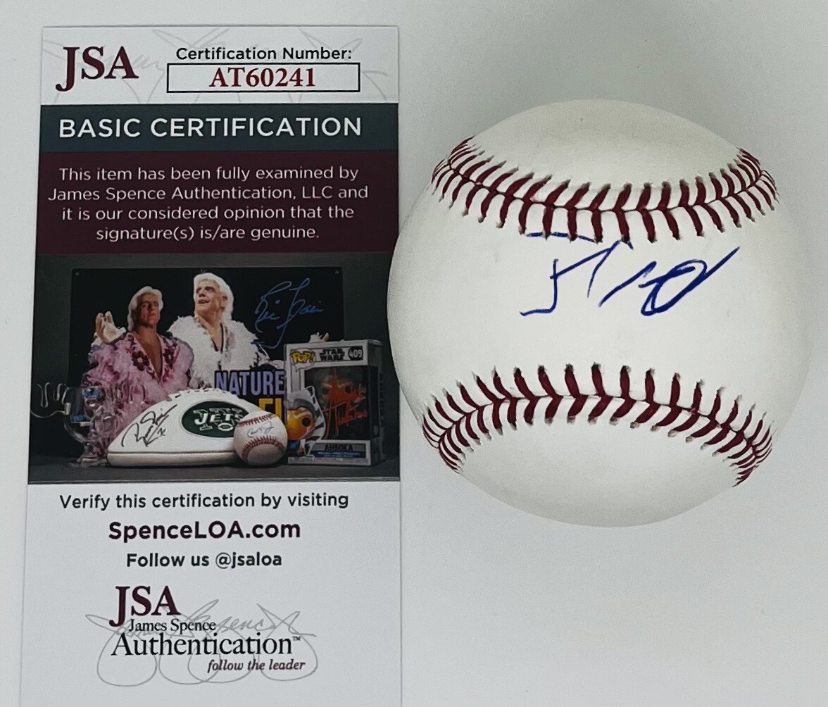 JUSTIN CRAWFORD SIGNED RAWLINGS MLB BASEBALL PHILADELPHIA PHILLIES JSA COA