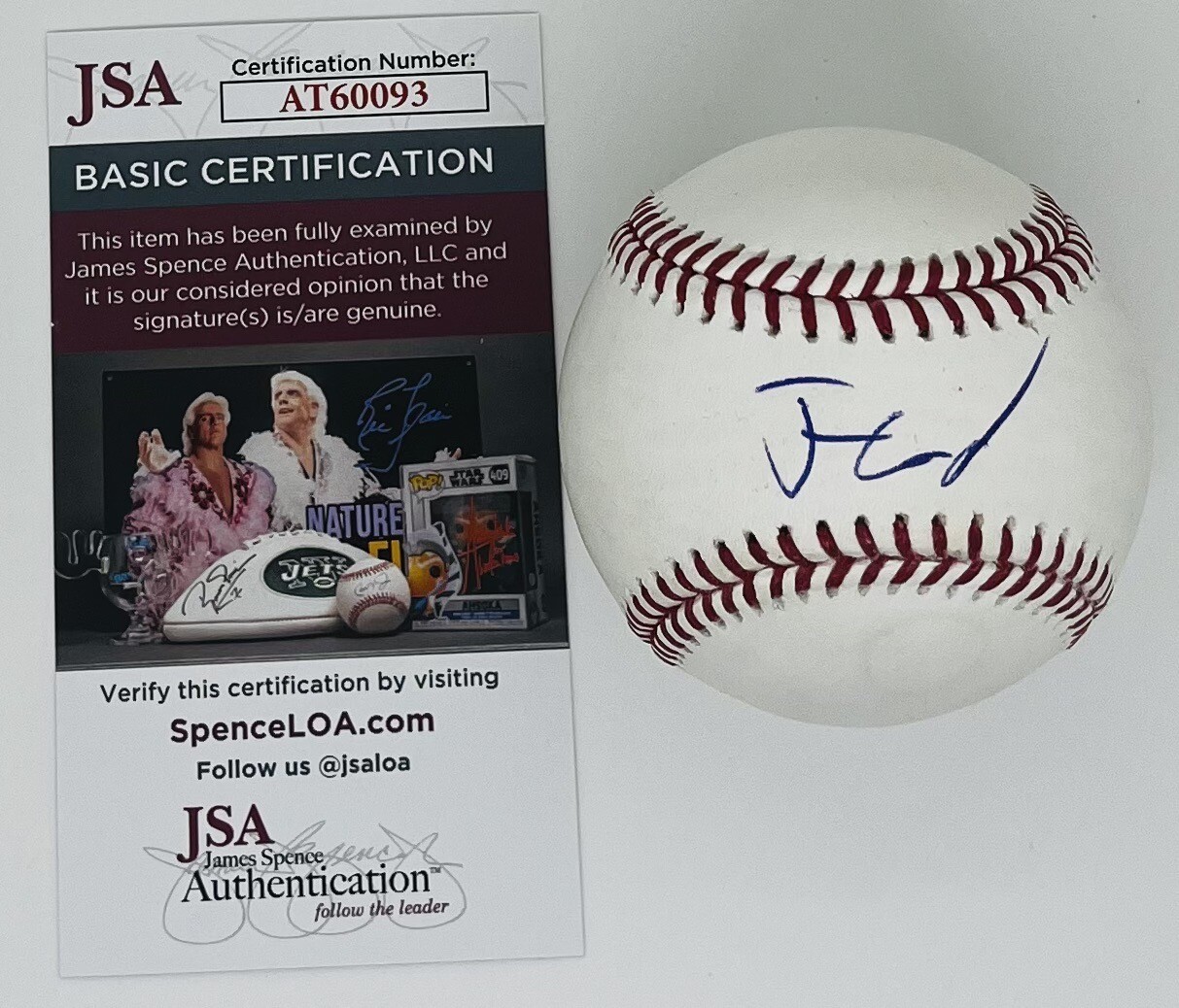 JUSTIN CRAWFORD SIGNED RAWLINGS MLB BASEBALL PHILADELPHIA PHILLIES JSA COA