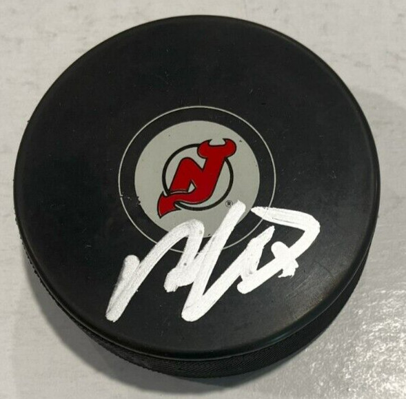 ONDREJ PALAT SIGNED NEW JERSEY DEVILS HOCKEY PUCK W/ CASE COA