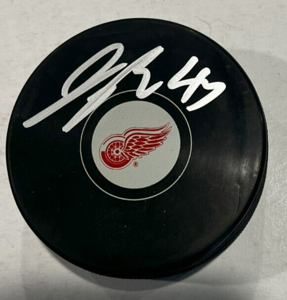 JAMES REIMER SIGNED DETROIT RED WINGS HOCKEY PUCK W/ CASE COA