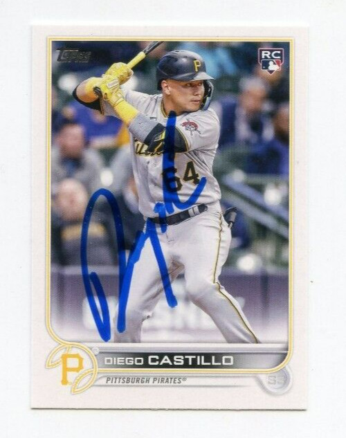 DIEGO CASTILLO SIGNED 2022 TOPPS BASEBALL CARD AUTO