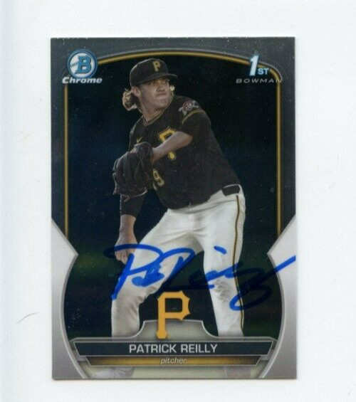 PATRICK REILLY SIGNED 2023 BOWMAN CHROME DRAFT CARD AUTO