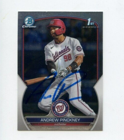 ANDREW PINCKNEY SIGNED 2023 BOWMAN CHROME DRAFT CARD AUTO