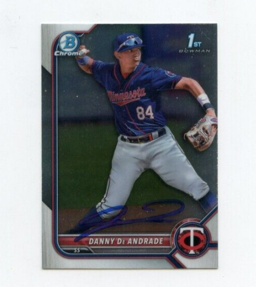 DANNY DE ANDRADE SIGNED 2022 BOWMAN CHROME CARD AUTO