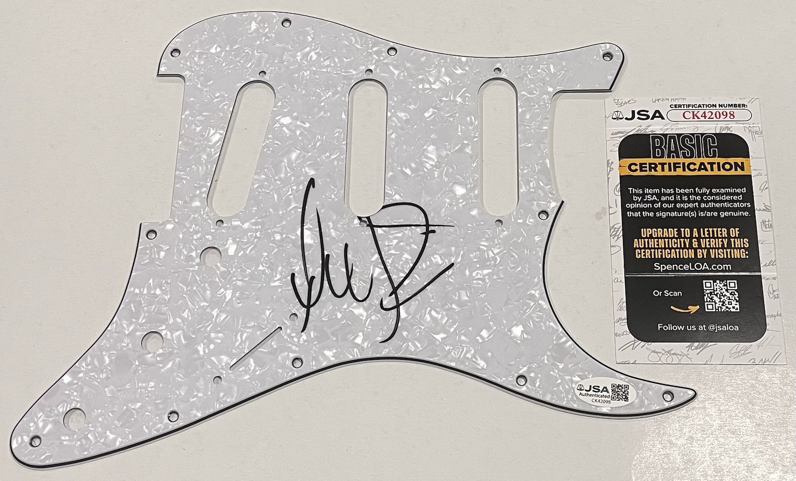RAPPER NELLY SIGNED GUITAR PICKGUARD PICK GUARD AUTOGRAPH NELLYVILLE JSA COA