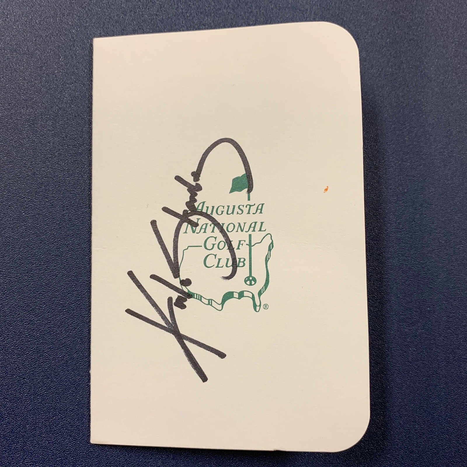 KYLE STANLEY HAND SIGNED AUGUSTA NATIONAL MASTERS SCORECARD GOLFER VERY RARE COA