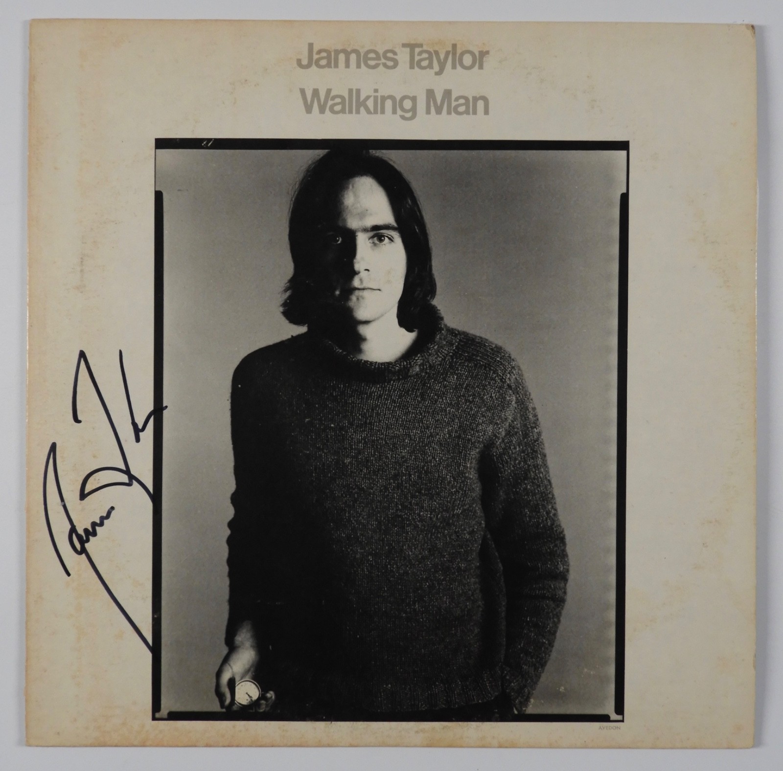 James Taylor JSA Signed Autograph Record Album Vinyl Walking Man