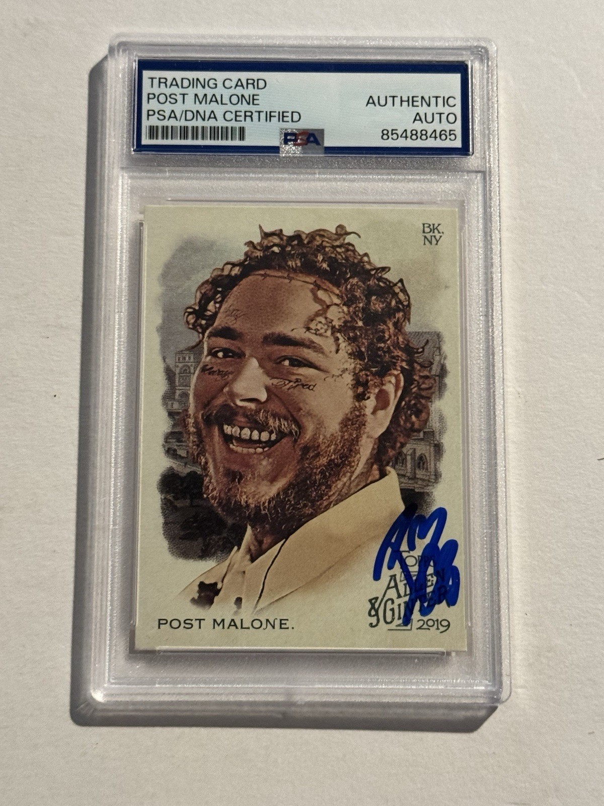 POST MALONE SIGNED AUTO 2019 TOPPS ALLEN & GINTER PSA/DNA #176 RARE