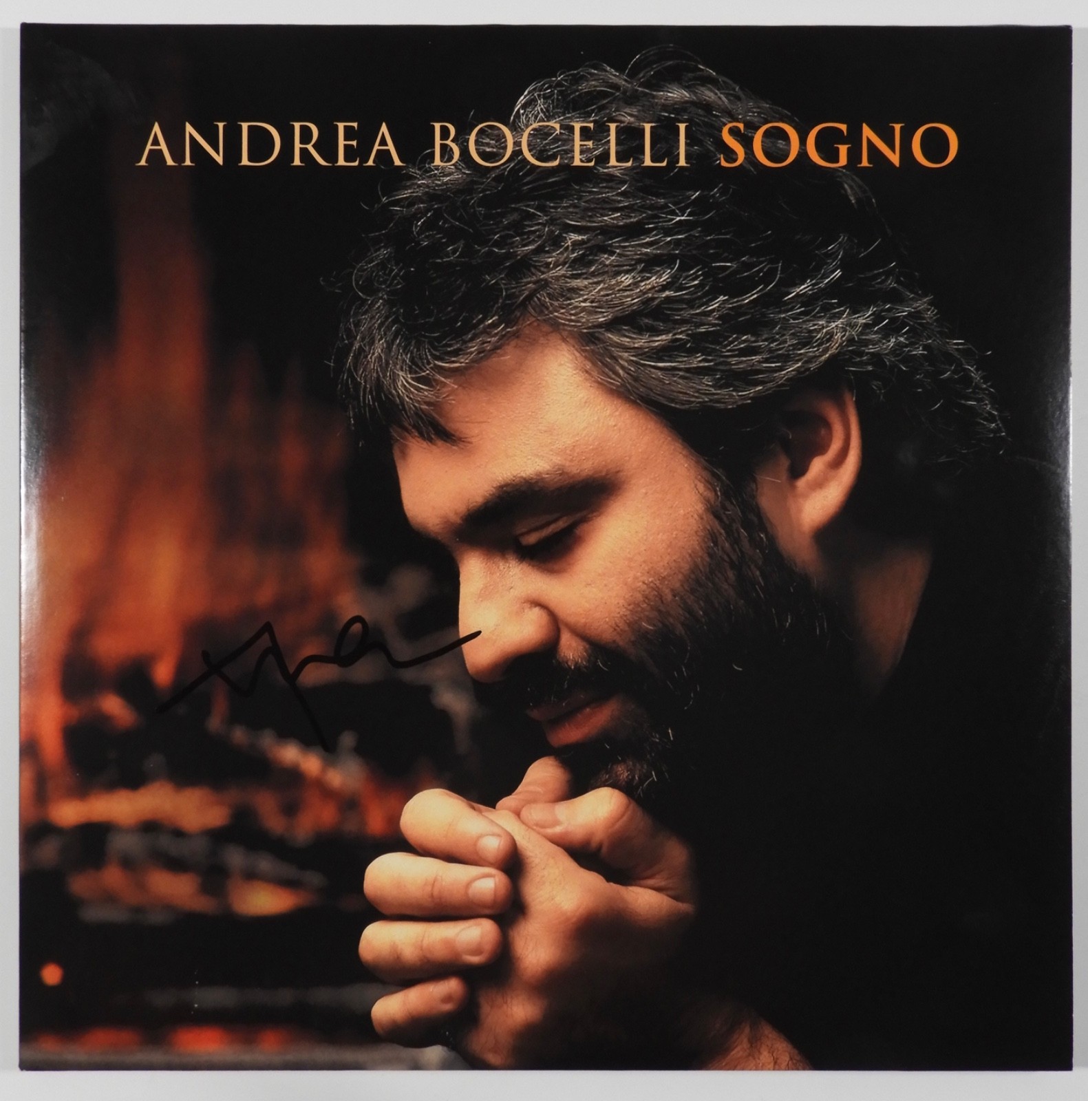 Andrea Bocelli JSA Signed Autograph Record Album Vinyl Sogno