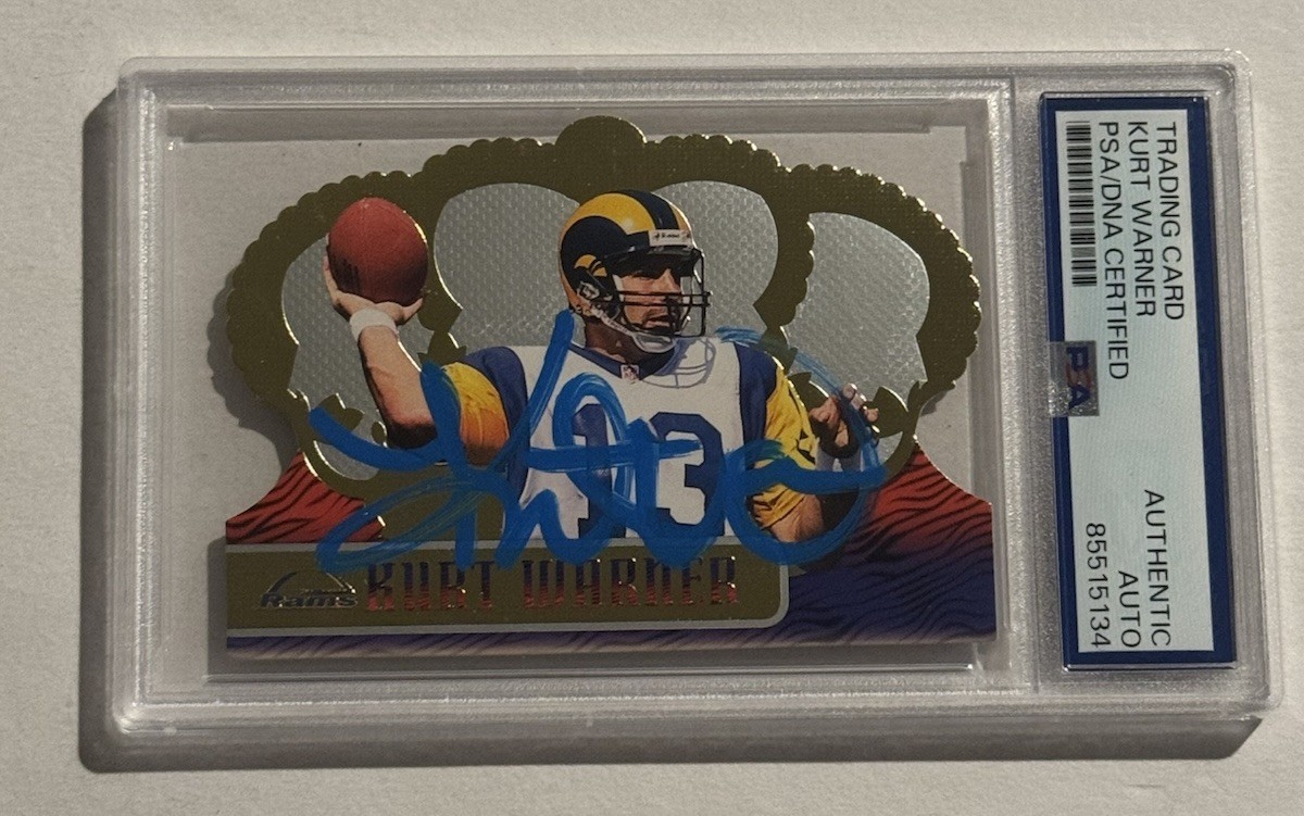 1999 Crown Royale Kurt Warner SIGNED AUTO RC Rookie #116 HOF RARE PSA