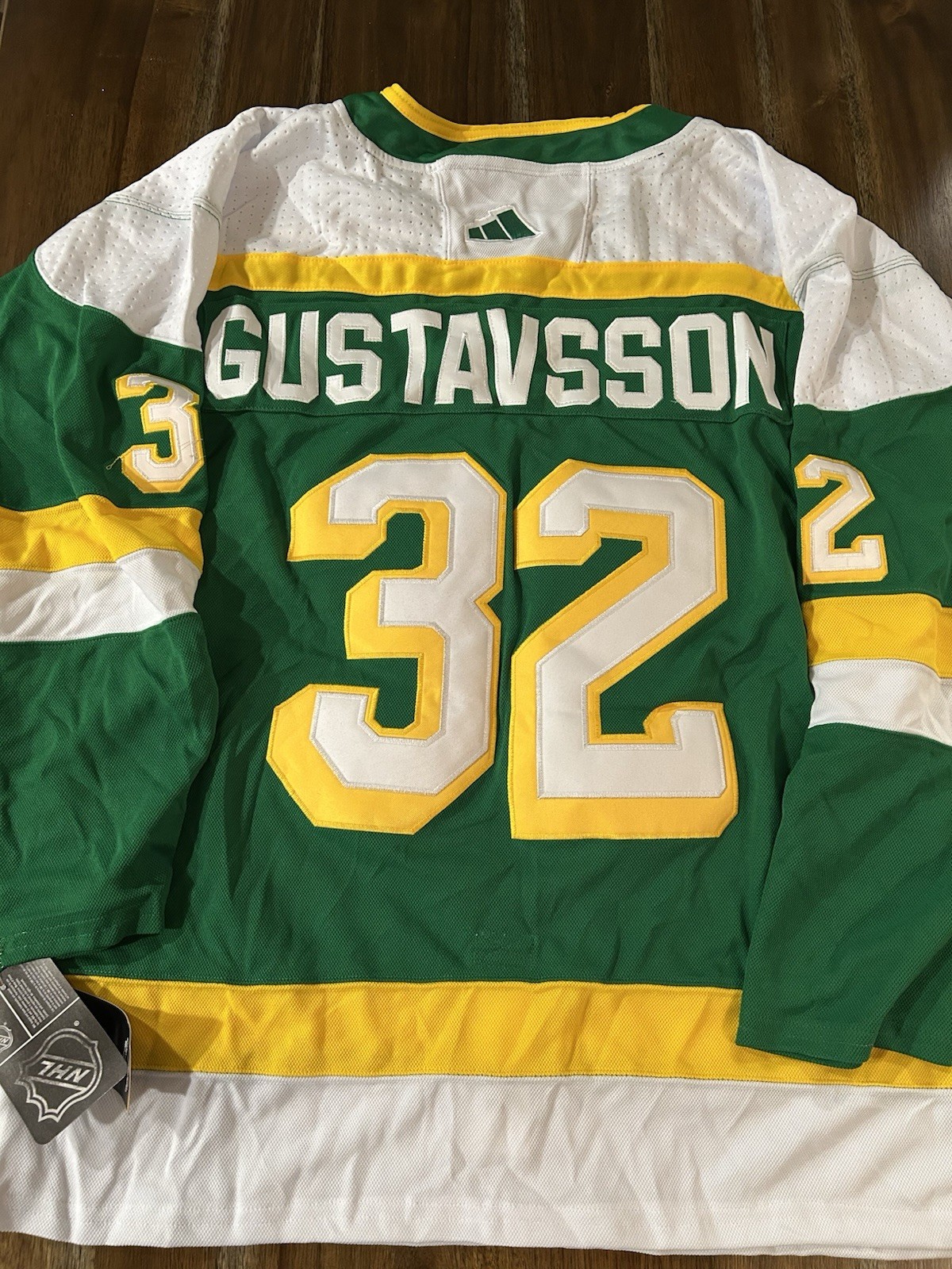Filip Gustavsson ‘MN Wild’ Stitched Jersey Size 52 Mens L BRAND New