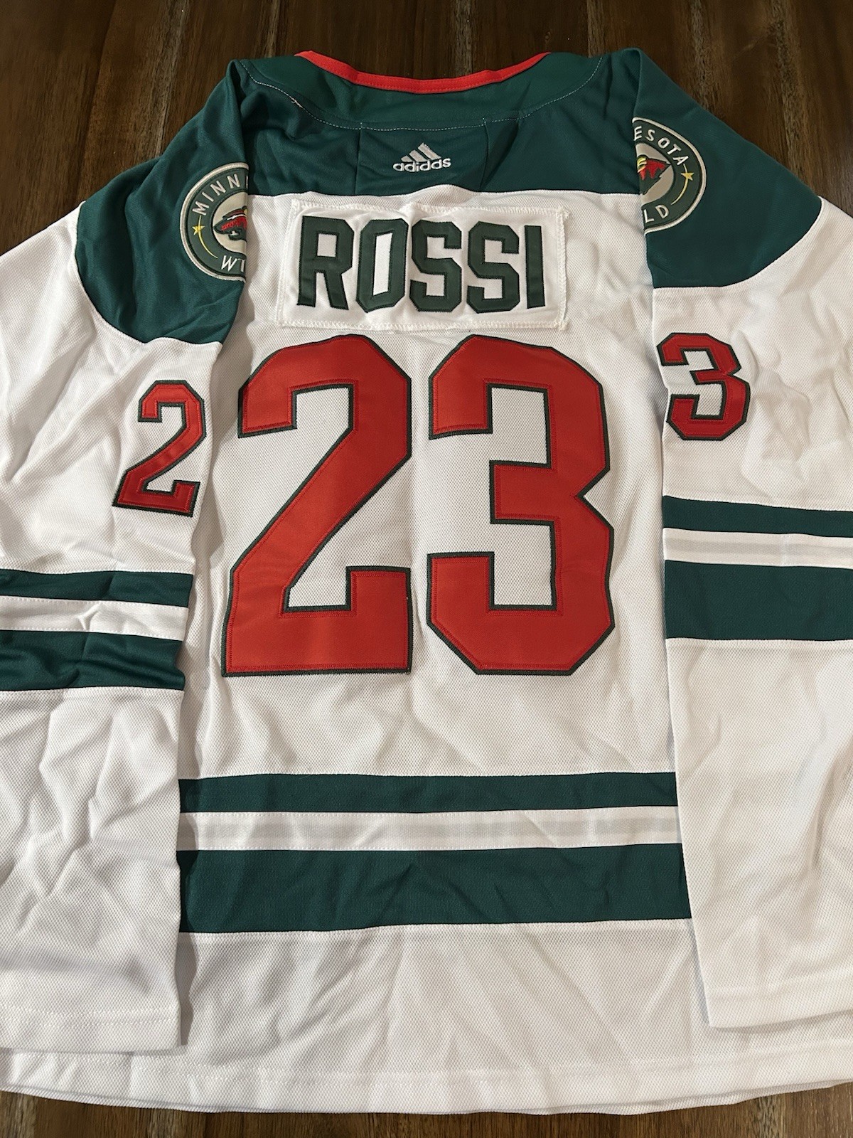 Marco Rossi ‘MN Wild’ Stitched Jersey Size 52 Mens L BRAND New