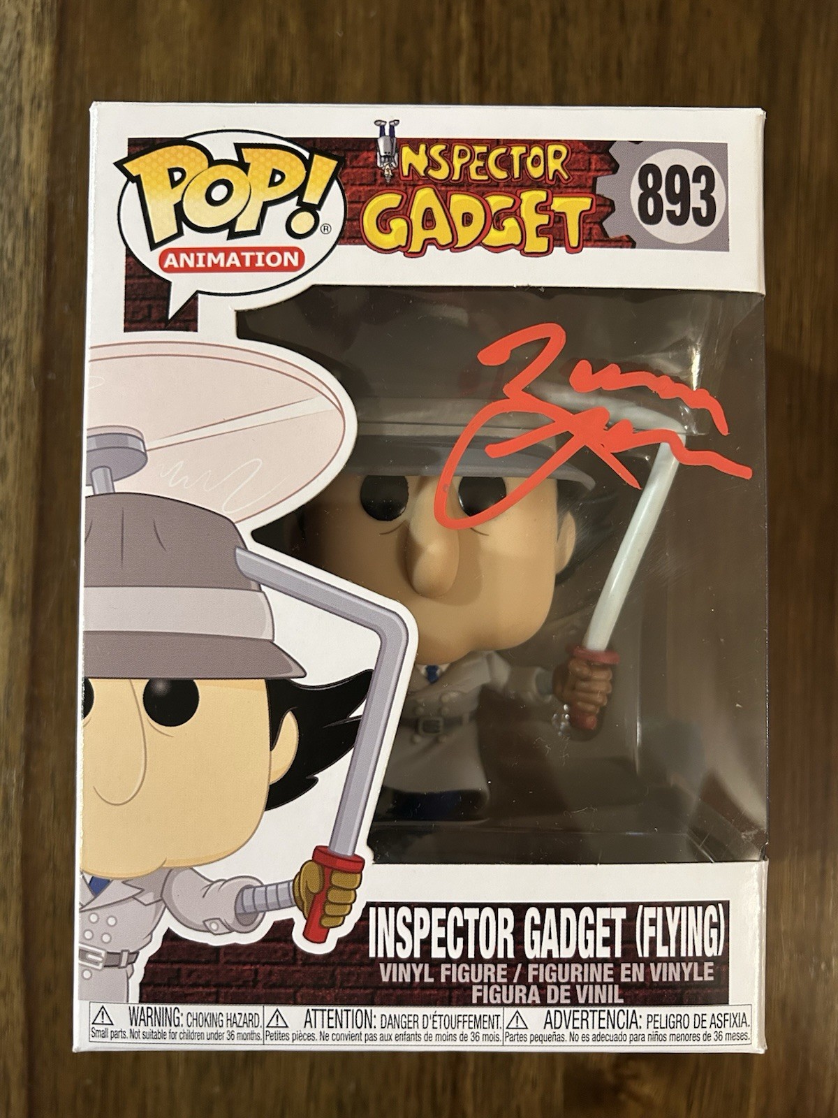 Maurice LaMarche ‘Inspector Gadget’ Voice Actor Signed Funko Pop Beckett