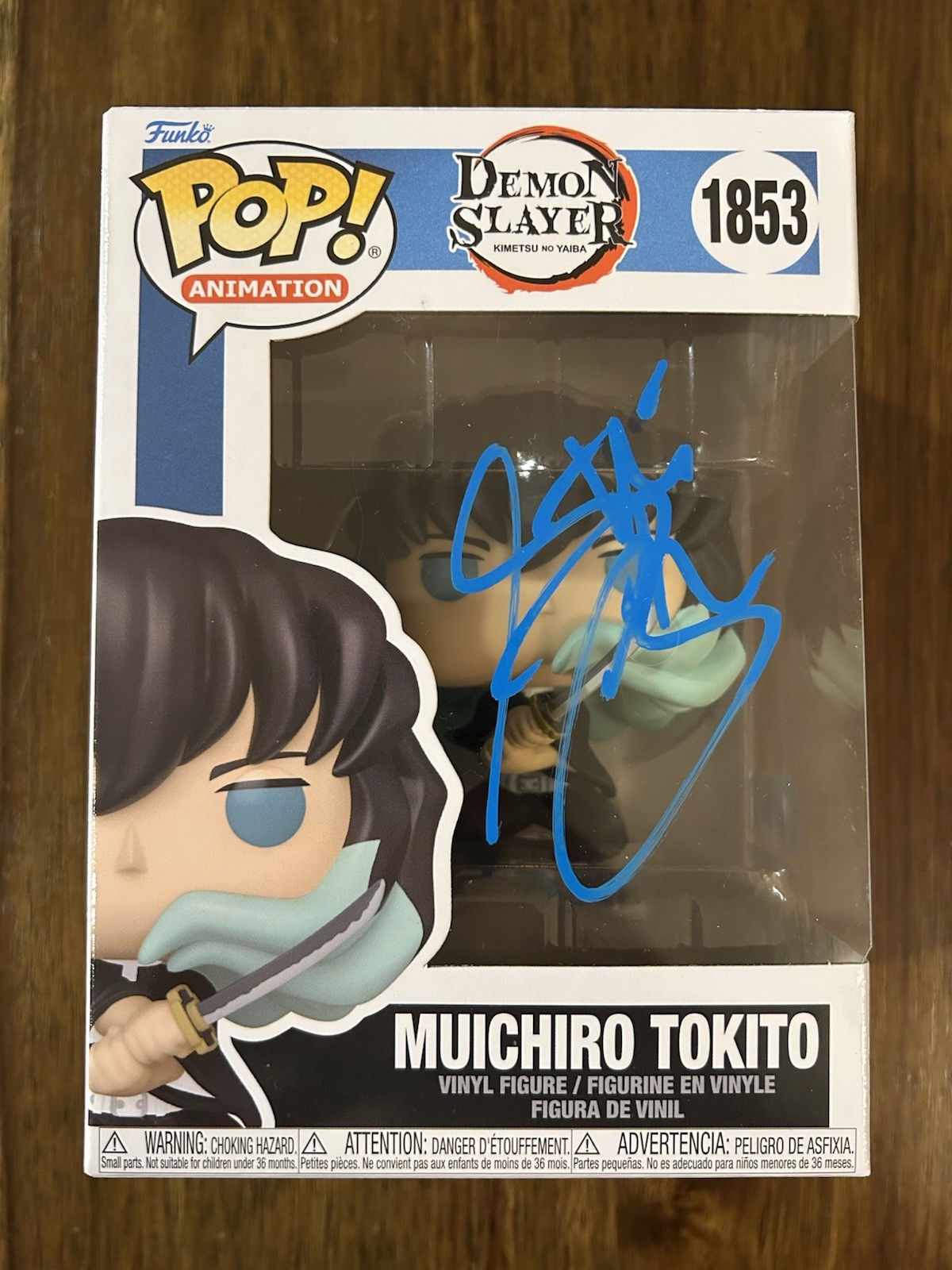 Griffin Burns ‘Demon Slayer’ Signed Funko Pop ‘Muichiro Tokito’ #1853 Beckett
