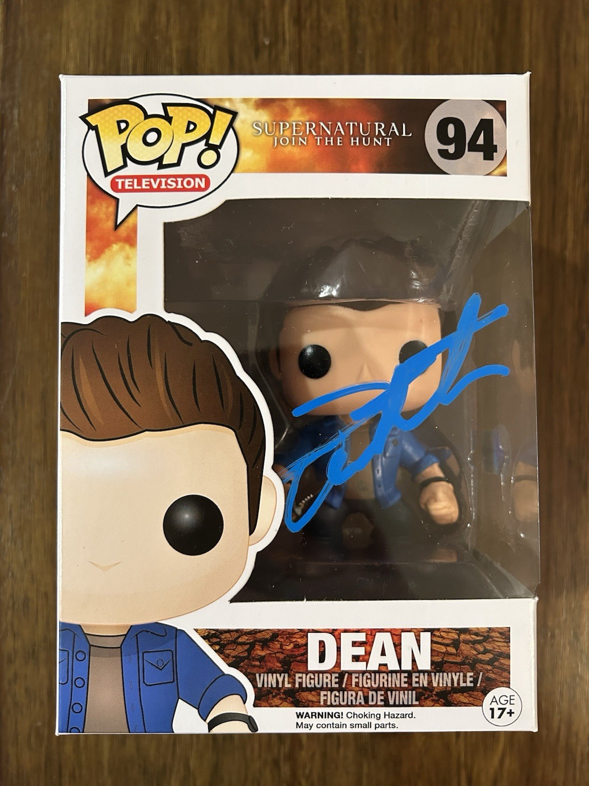 Jensen Ackles ‘Supernatural’ Signed Funko Pop ‘Dean’ Beckett Certified PROOF