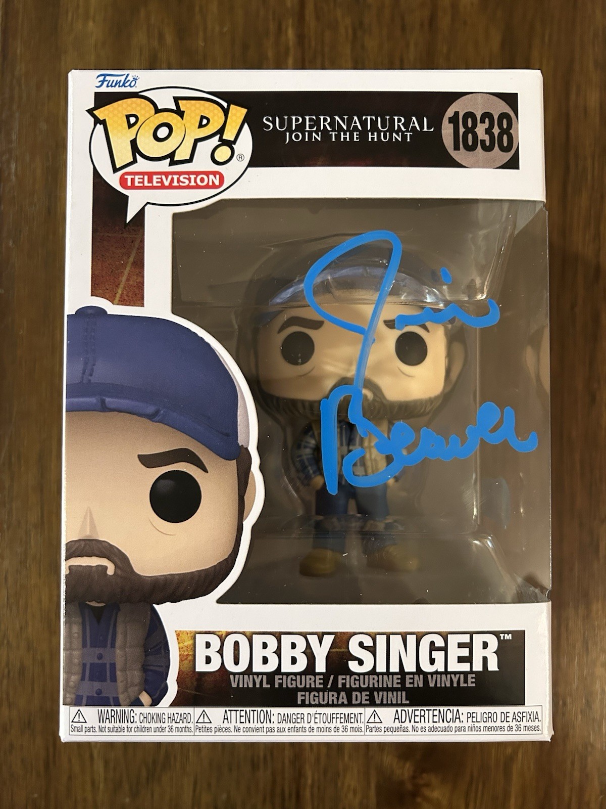 Jim Beaver ‘Supernatural’ Signed Funko Pop ‘Bobby Singer’ Beckett Certified