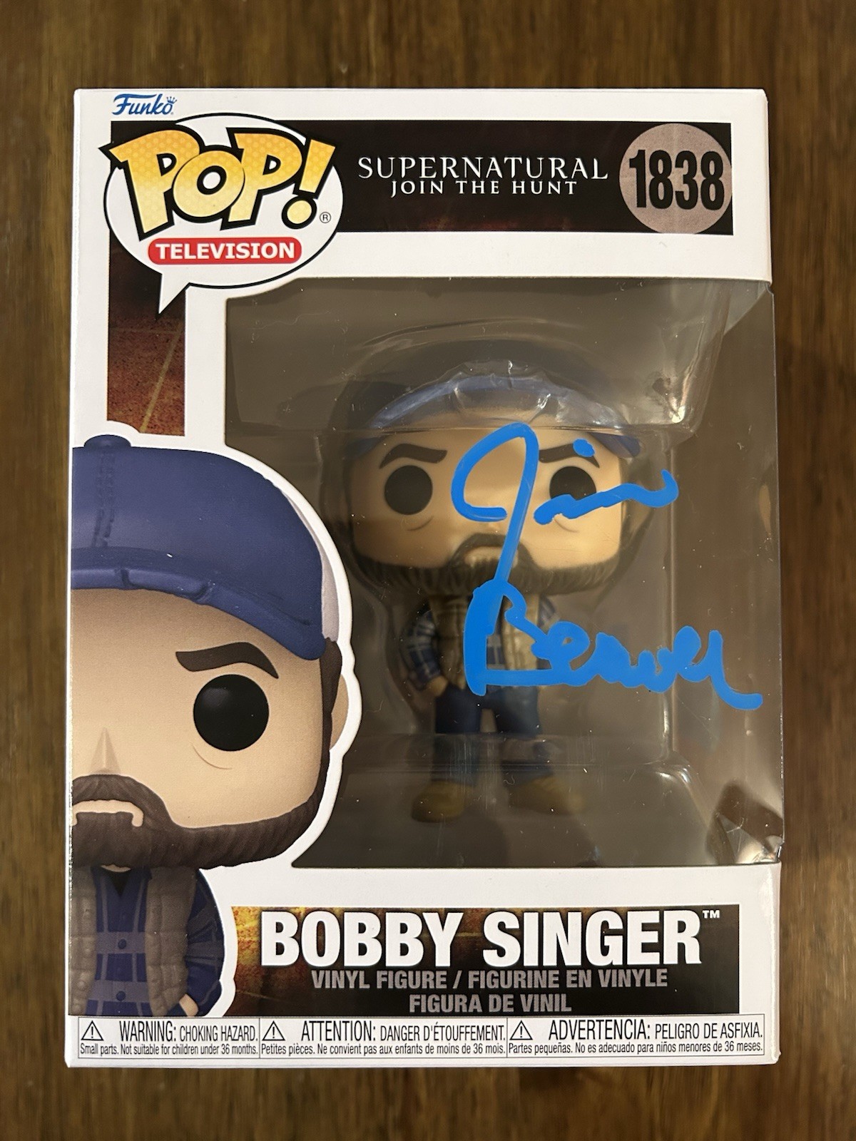 Jim Beaver ‘Supernatural’ Signed Funko Pop ‘Bobby Singer’ Beckett Certified