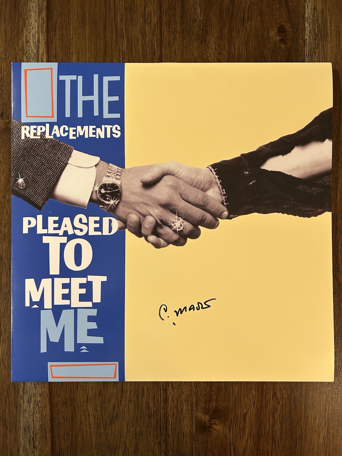 Chris Mars ‘The Replacements’ Band Signed Vinyl ‘Pleased To Meet Me’ Beckett