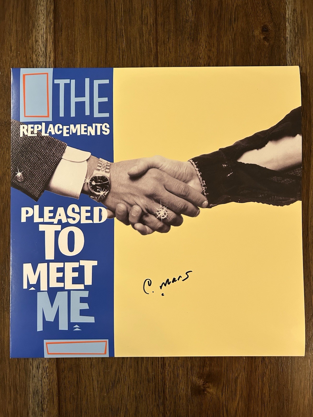 Chris Mars ‘The Replacements’ Band Signed Vinyl ‘Pleased To Meet Me’ Beckett