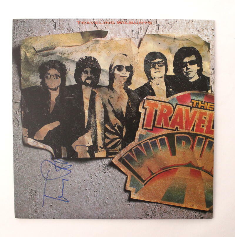 TOM PETTY SIGNED AUTOGRAPH ALBUM VINYL RECORD - TRAVELING WILBURYS RARE! W/ JSA