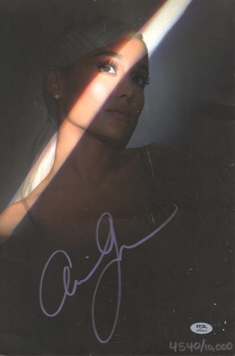 Ariana Grande Signed Autograph 11x16 LE Sweetener Concert Tour Poster w/ PSA COA