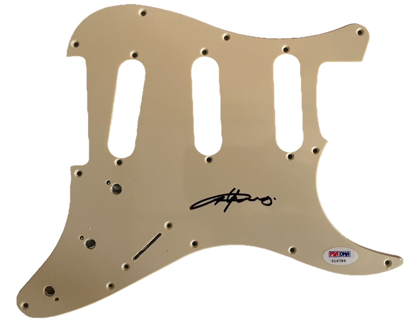 Angus Young AC/DC Signed Autographed Strat Style Guitar Pickguard PSA Certified