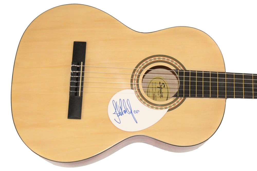 John Paul Jones Led Zeppelin Signed Autograph Fender Acoustic Guitar Beckett COA