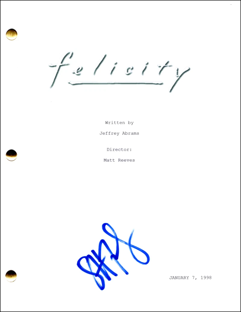Scott Foley Signed Autograph Felicity Full Pilot Script Screenplay - Noel Crane