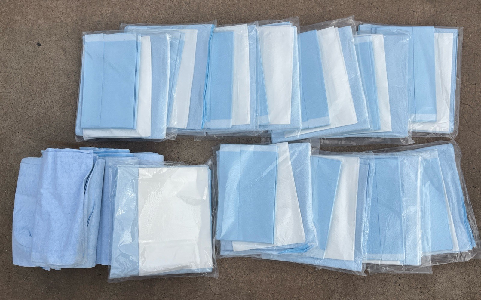 NEW LOT OF 20 EZ-SORB Layered Underpads Light Absorbency 11 Sets + Extras
