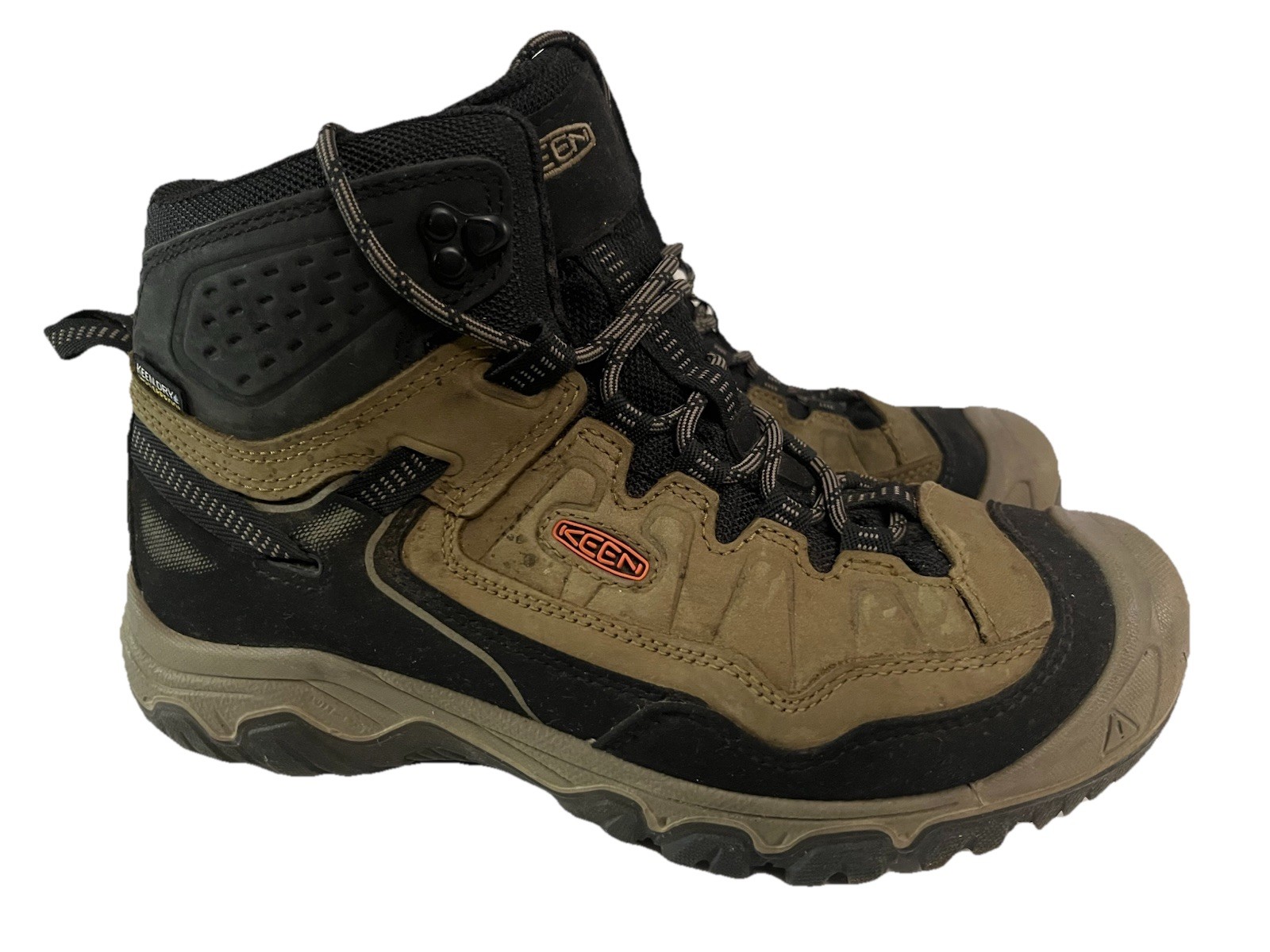 KEEN Mens 8 Targhee EXP Mid Waterproof  Hiking Boots Dark Olive New 1028987