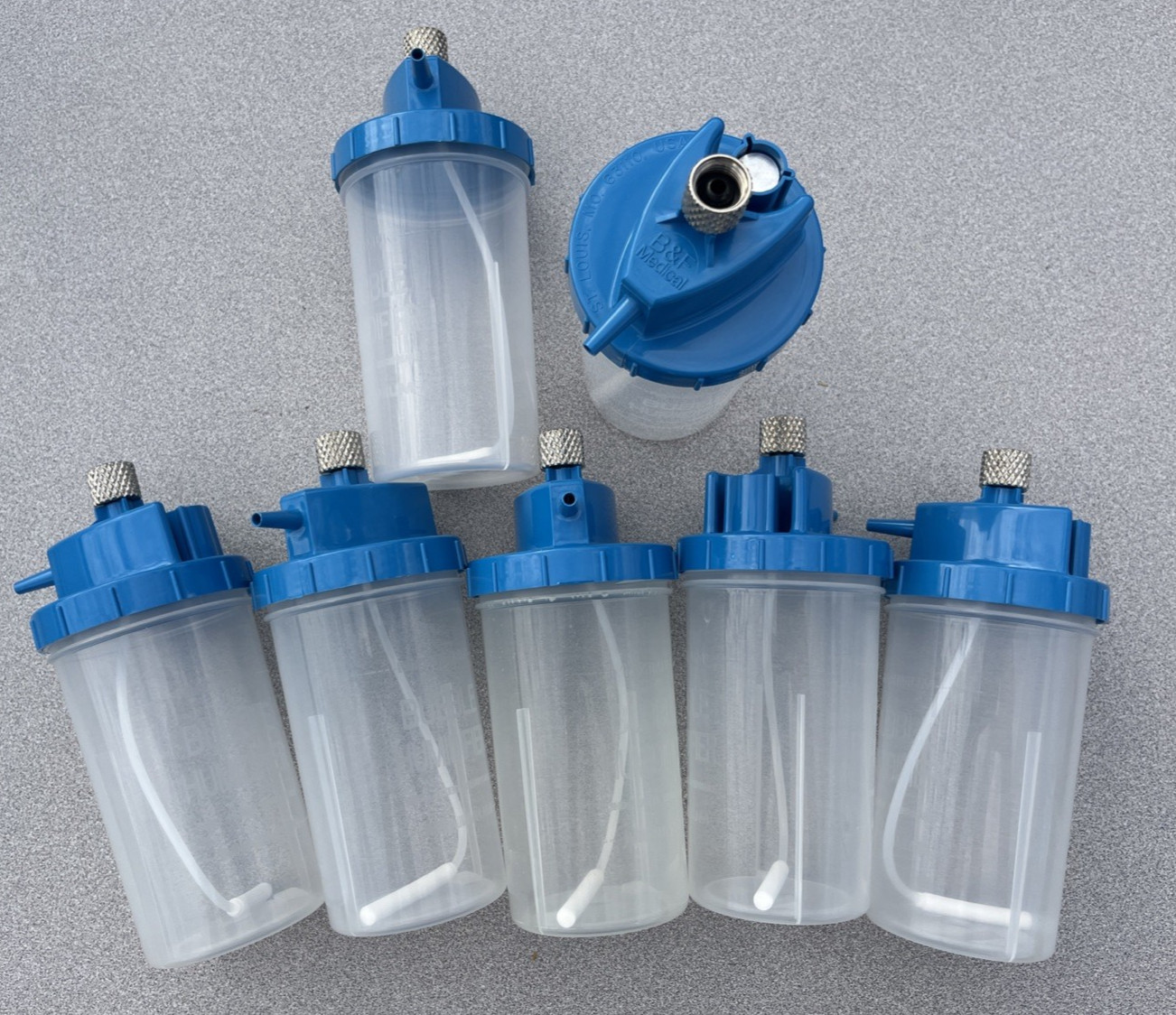 7 B&F medical disposable respiratory gas bubble humidifier 5”