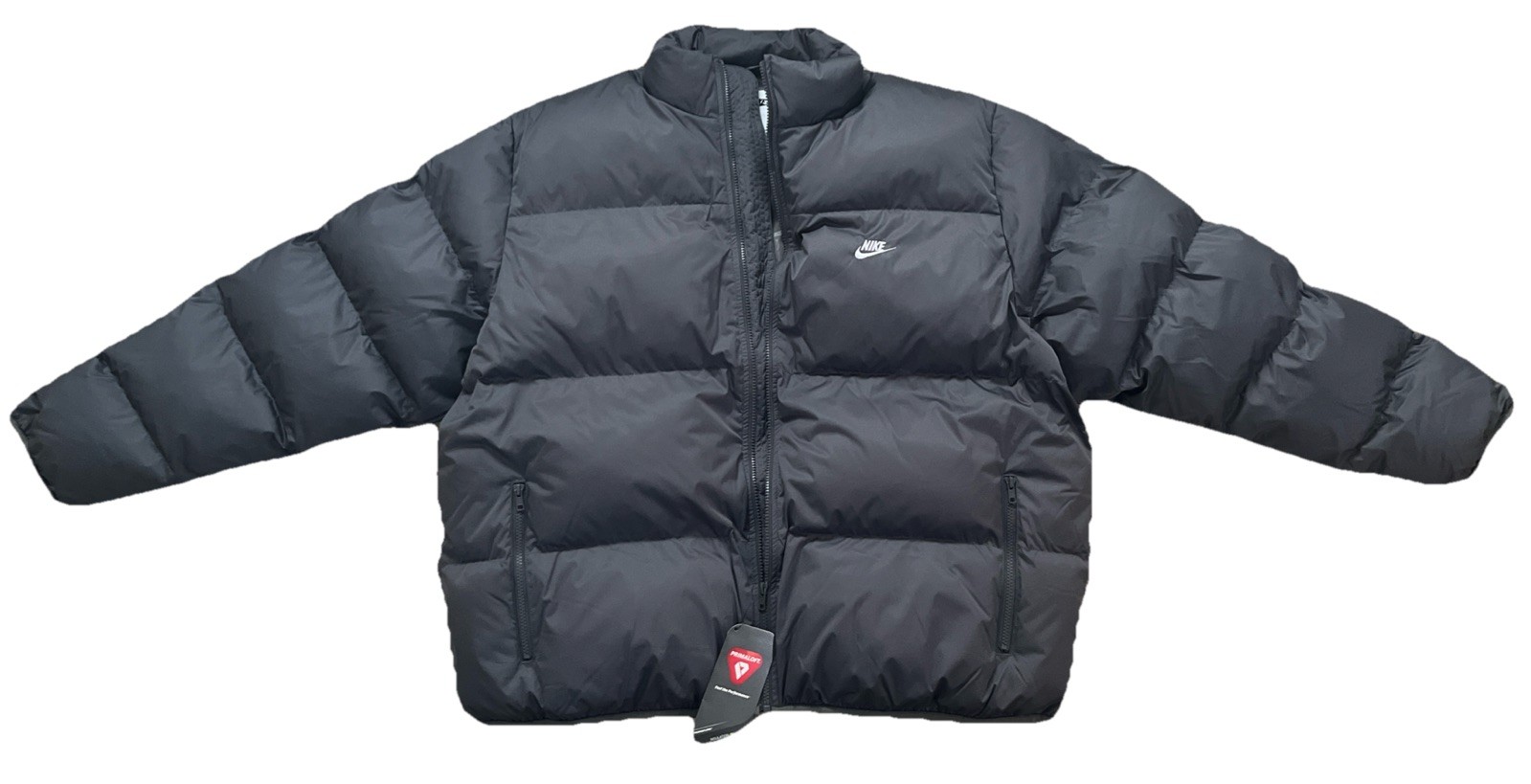Nike Sportswear Club Puffer Jacket Full Zip Grey Prima Men’s Size 2XL FB7368-068