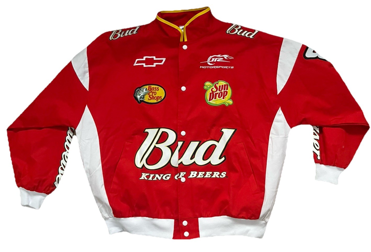 Dale Earnhardt Jr. Red Budweiser #8 NASCAR Women's Jacket Bass Pro Shops Size L