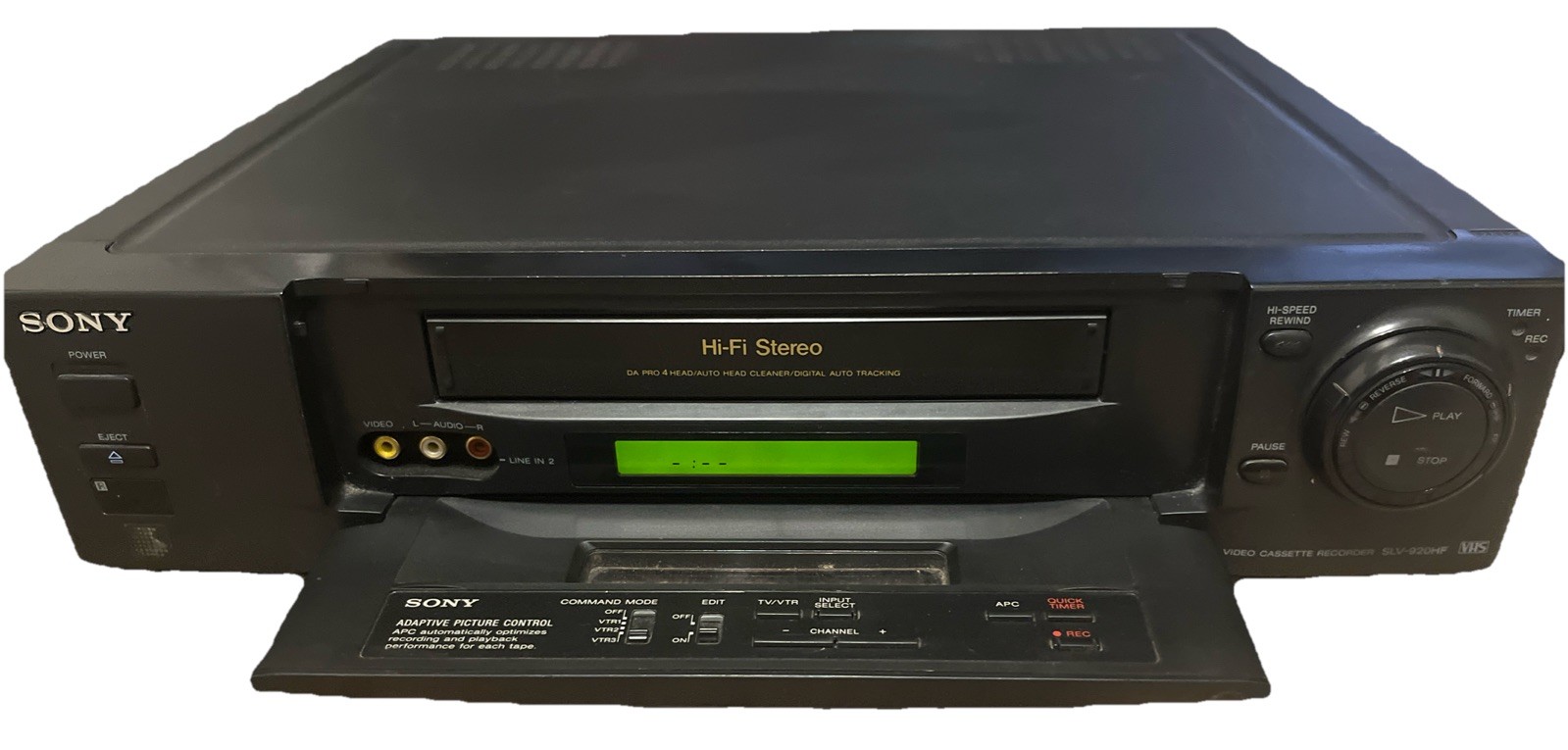 Sony 🌟 SLV-920HF Hi-Fi Stereo 4-Head VCR🌟 TESTED..READ...