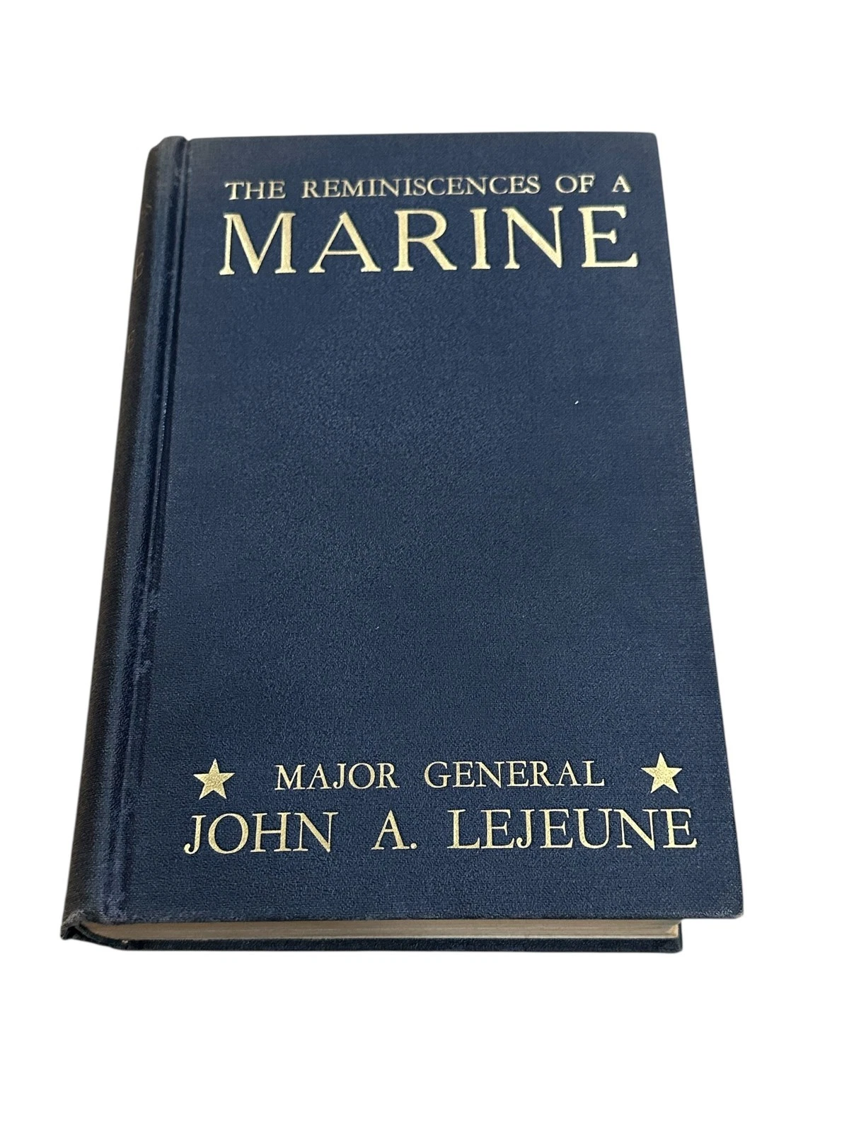 General John A Lejeune Reminiscences of a Marine USMC Signed Autograph 1st Book