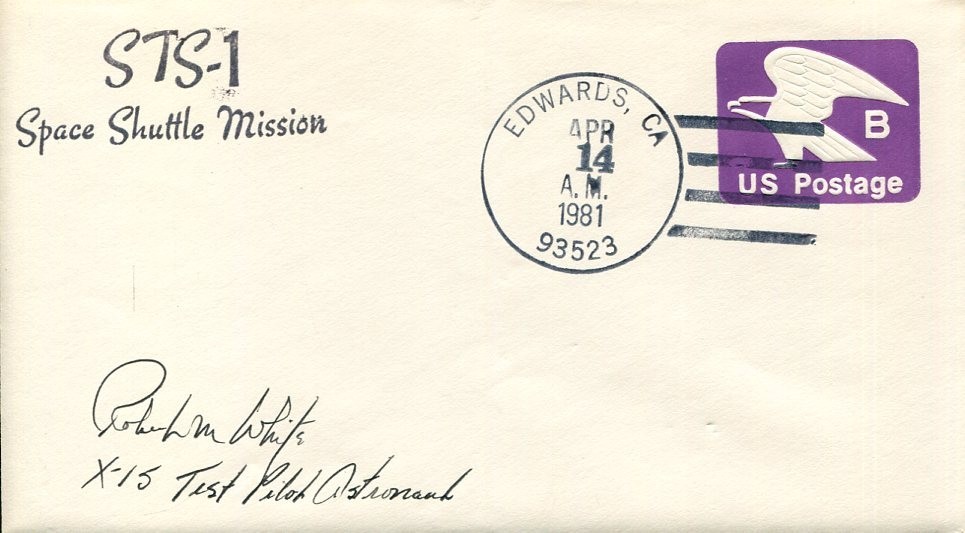 General Robert M. White NASA Test Pilot X-15 WWII POW P-51 Signed Autograph FDC