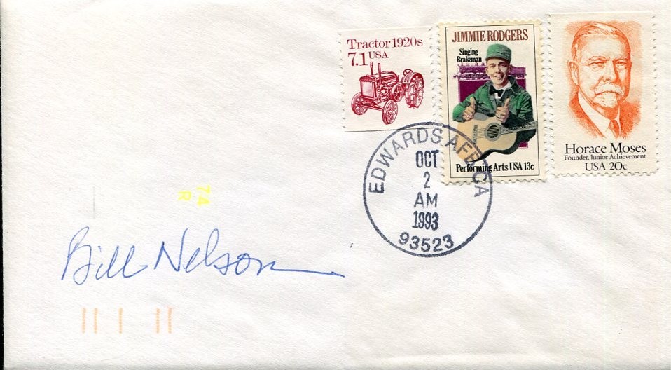 Bill Nelson US Senator NASA Administrator Astronaut STS-61 Signed Autograph FDC