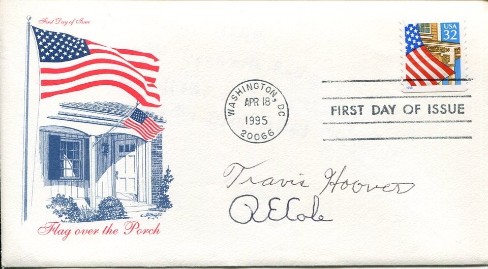 RE Dick Cole Travis Hoover WWII War Doolittle Raider Raid Signed Autograph FDC