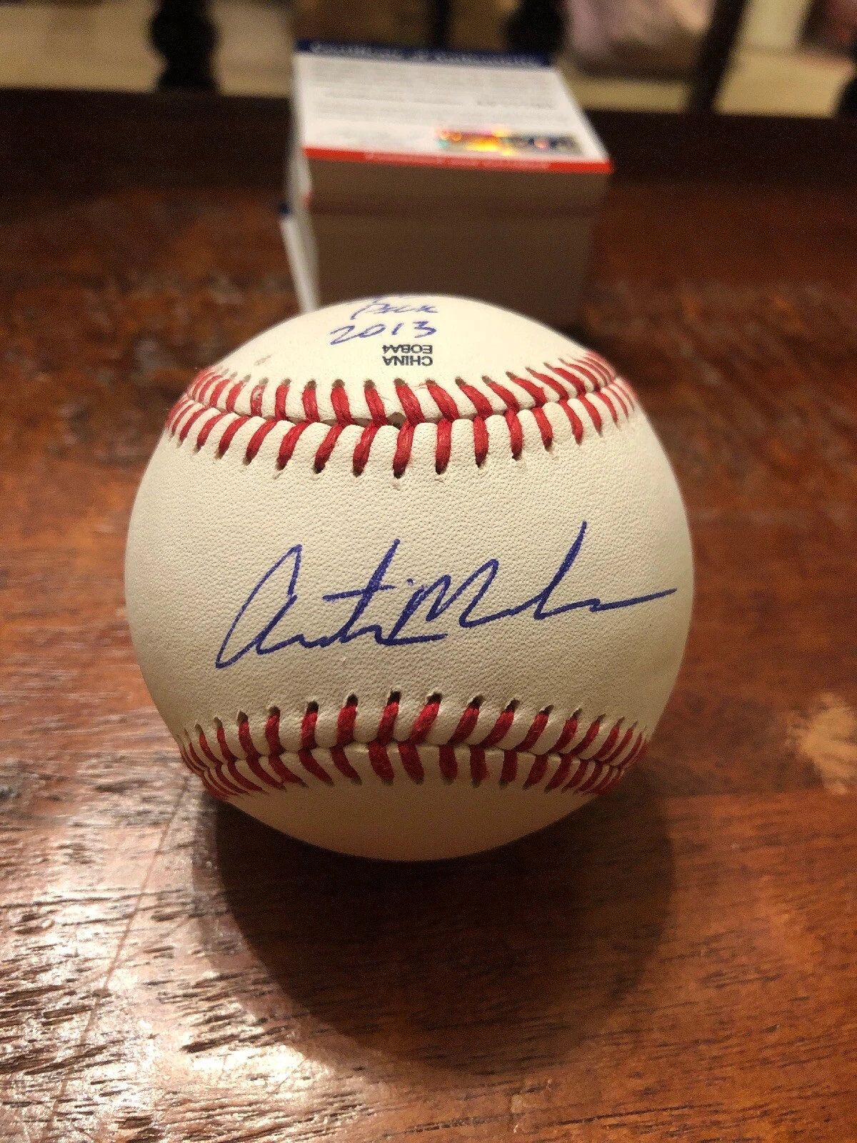 Austin Meadows Pre Rookie Signed Baseball PSA DNA Coa Tampa Bay Rays Auto