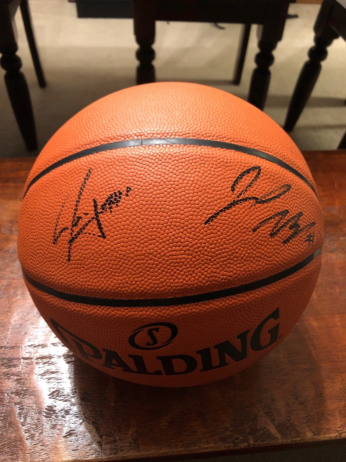 Jaxson Hayes Jrue Holiday Signed Basketball Psa/Dna Coa New Orleans Pelicans