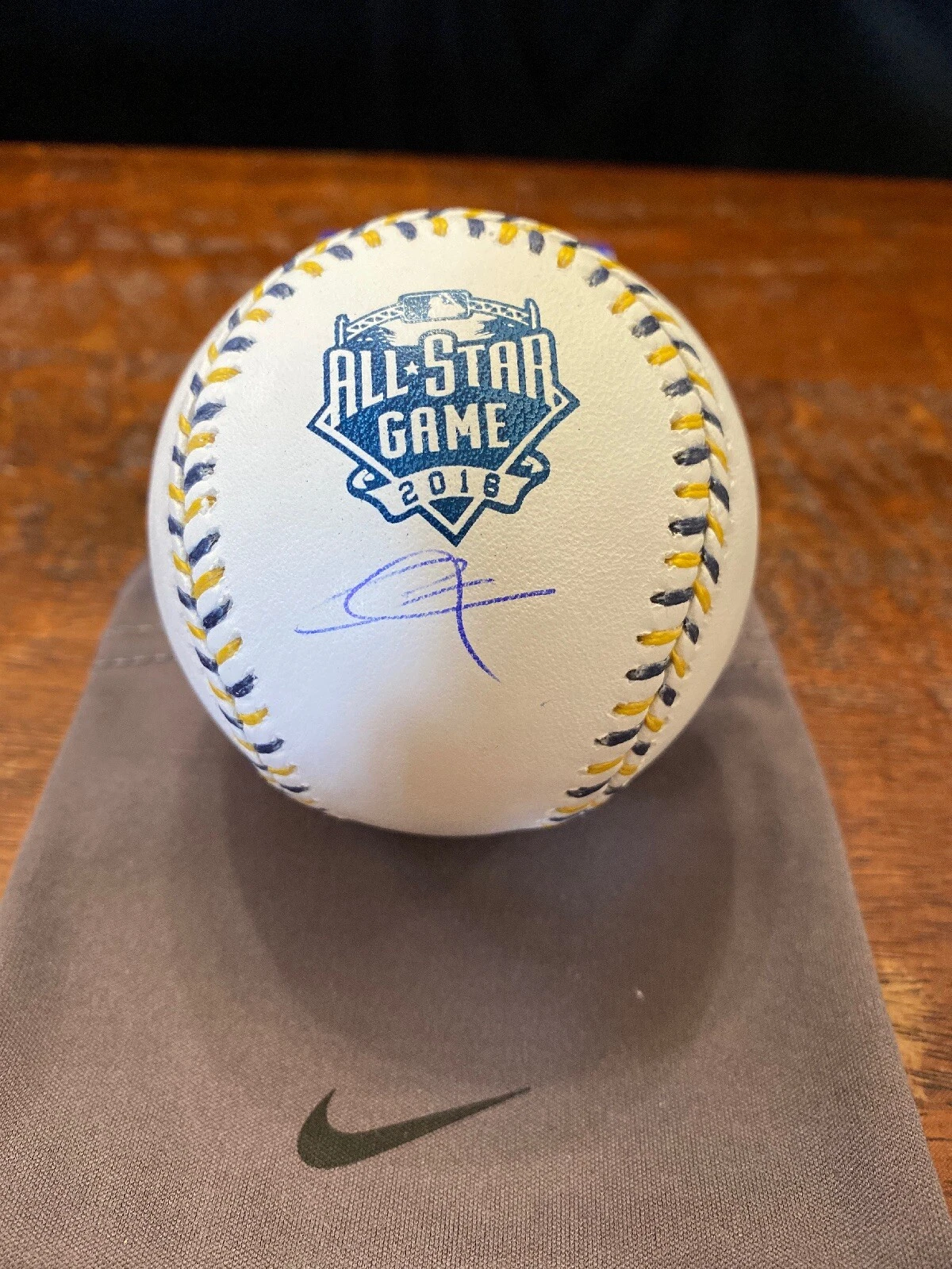 Corey Kluber Signed 2016 All Star Baseball PSA DNA Coa Cleveland Indians Rangers