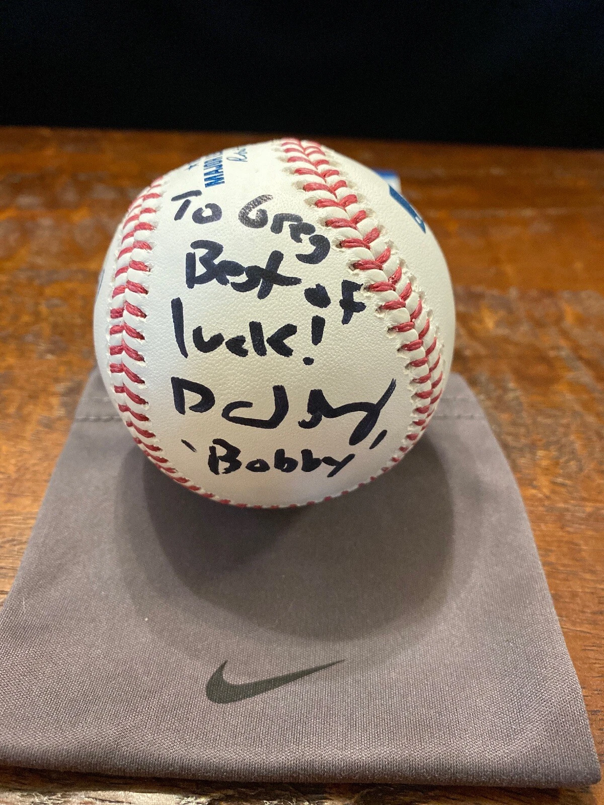 David Neidorf Signed Baseball Beckett BAS Coa Bull Durham Bobby