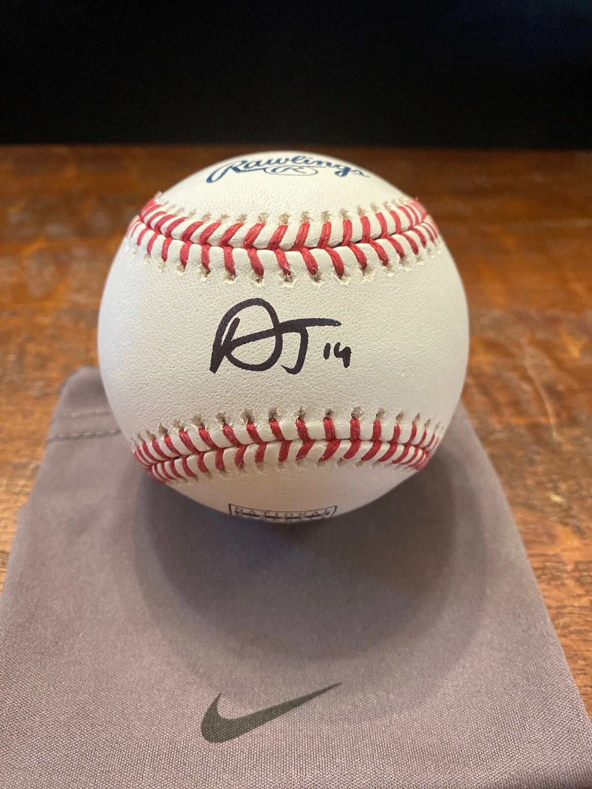 Adam Thielen Signed Baseball PSA DNA Coa Autographed Football Minnesota Vikings