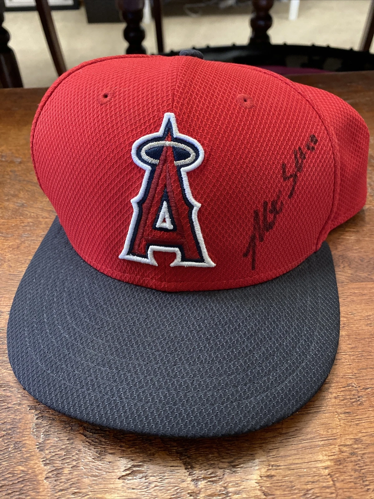 Matt Shoemaker Signed Team Issued Angels Hat Psa Dna Coa Autographed MLB Holo