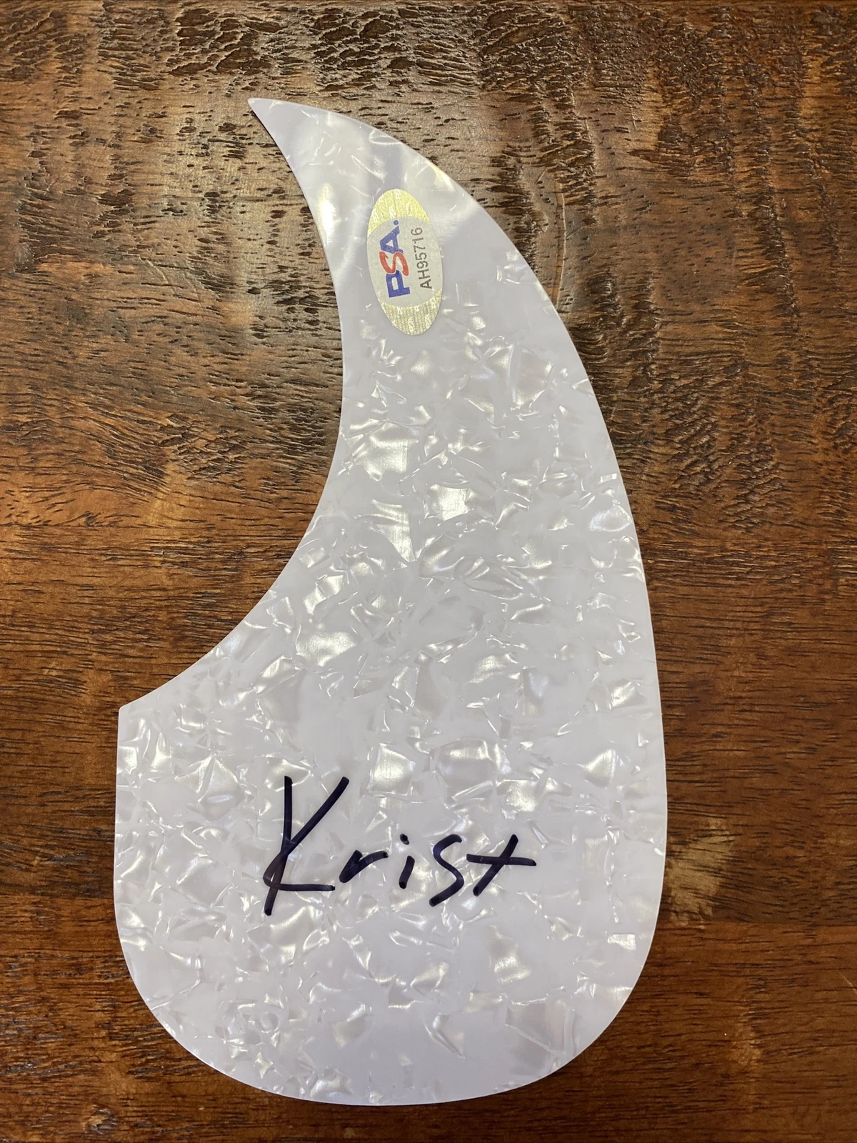 Krist Novoselic Signed Guitar Pick Guard PSA DNA Coa Autographed Nirvana